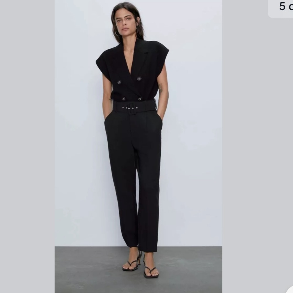 Zara high waisted belted pants - Picture 10 of 12